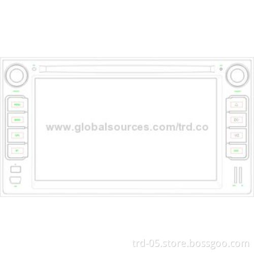 2-DIN Universal Car Navigation DVD Player with 8-inch TFT Digital Display for Volkswagen (Magotan)